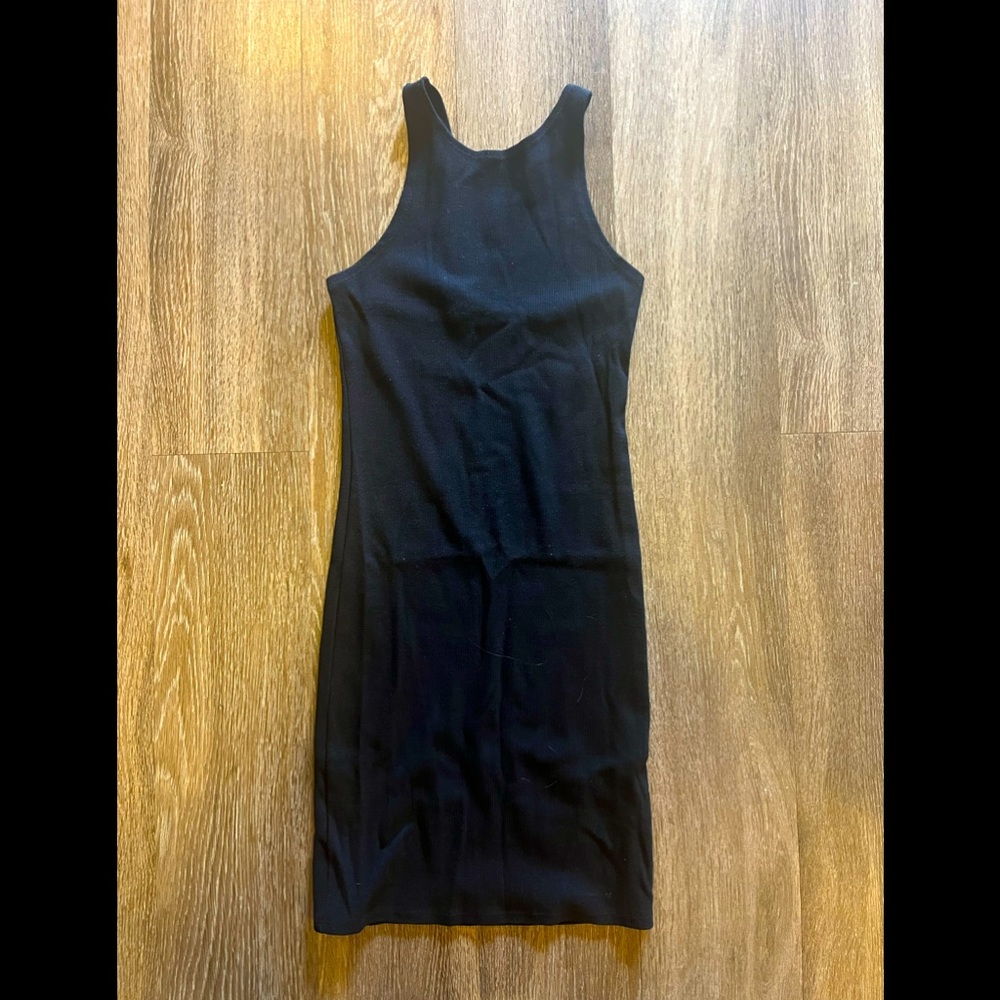 Black Ribbed Bodycon